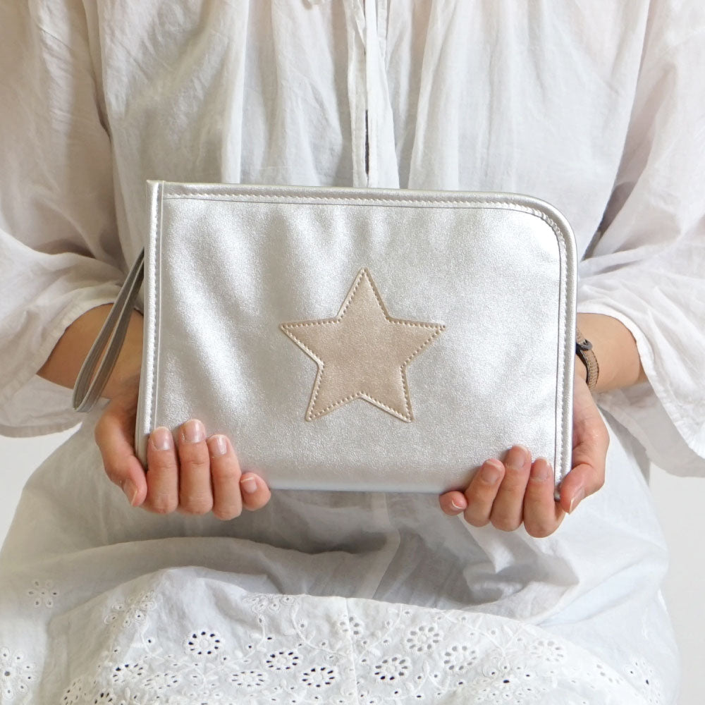 母子手帳ケース Silver(シルバー)Lサイズ ◆