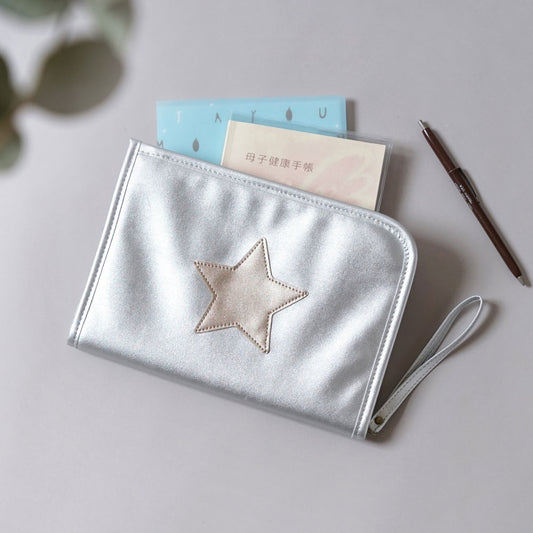 母子手帳ケース Silver(シルバー)Lサイズ ◆