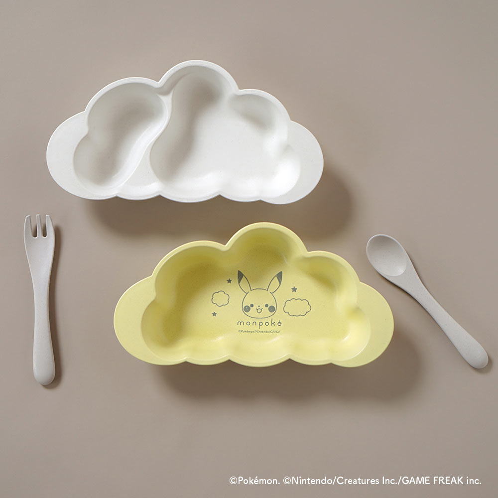 monpoké mamamanmaプレートセット フレンチバニラ / 食器 ベビーサイズ