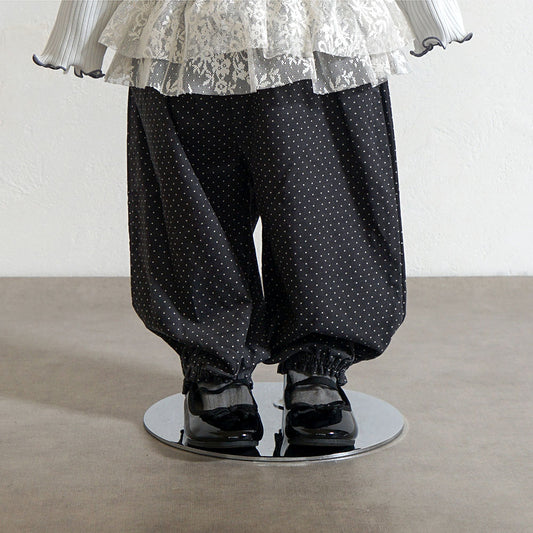 ドットLaceパンツ チャコールグレー 80・90・100・110cm