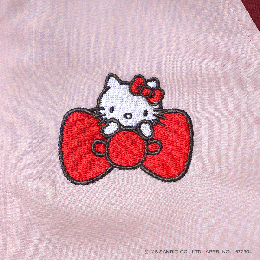 HELLO KITTY×Hoppetta SOUVENIR JACKET ピンク 80-90・90-100・100-110cm