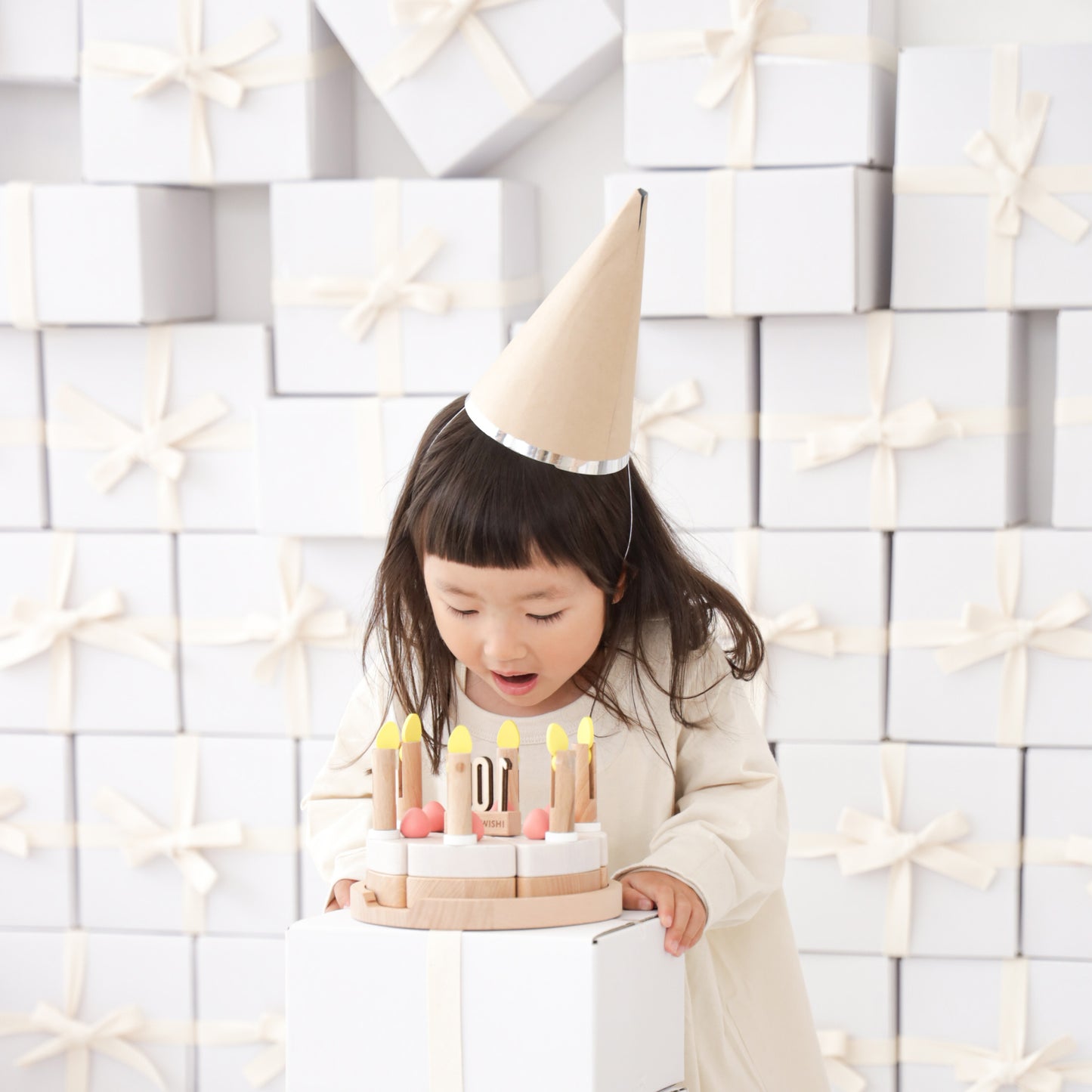 make a wish（木のケーキ）/ おもちゃ　木製玩具★