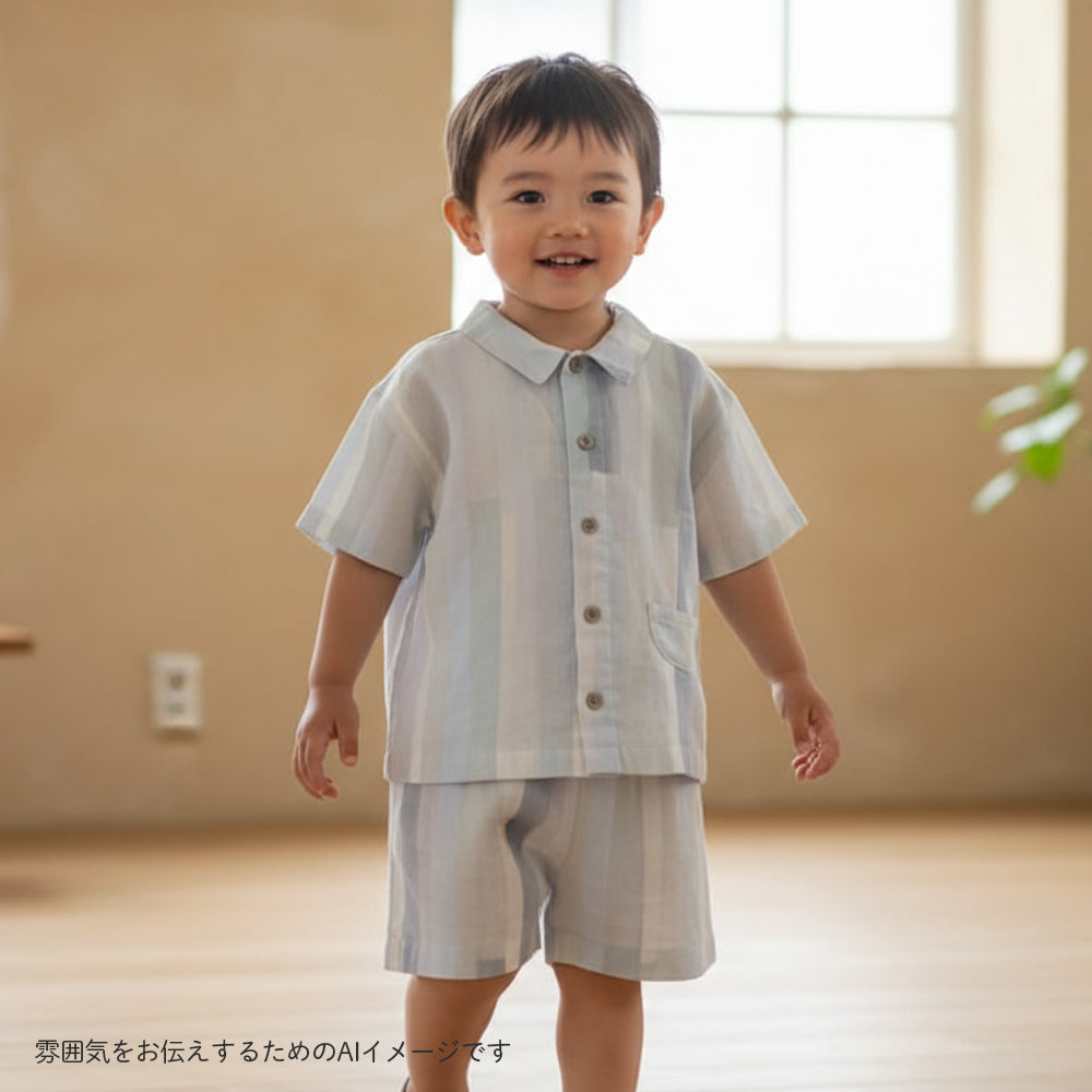リラックスハーフパンツ グレー 80・90・100・110cm