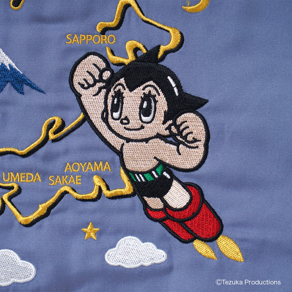『鉄腕アトム』×10mois SOUVENIR JACKET ブルー 80-90・90-100・100-110cm