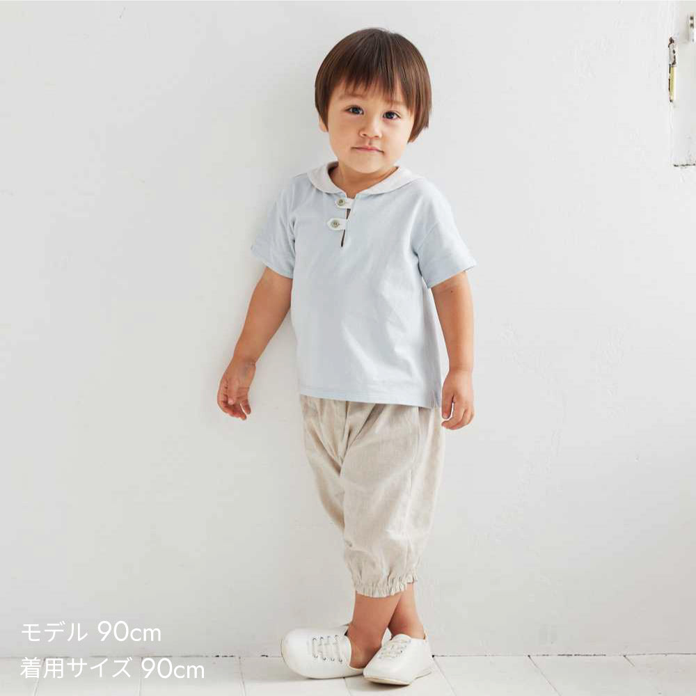 セーラー配色 Tシャツ　ホワイト　80cm・90cm・100cm・110cm