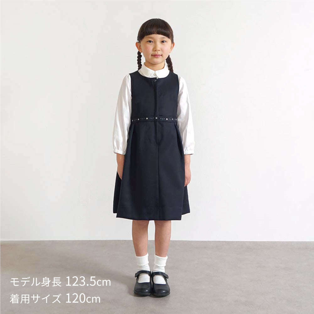 お受験服 パフスリーブ長袖ブラウス 100cm・110cm・120cm