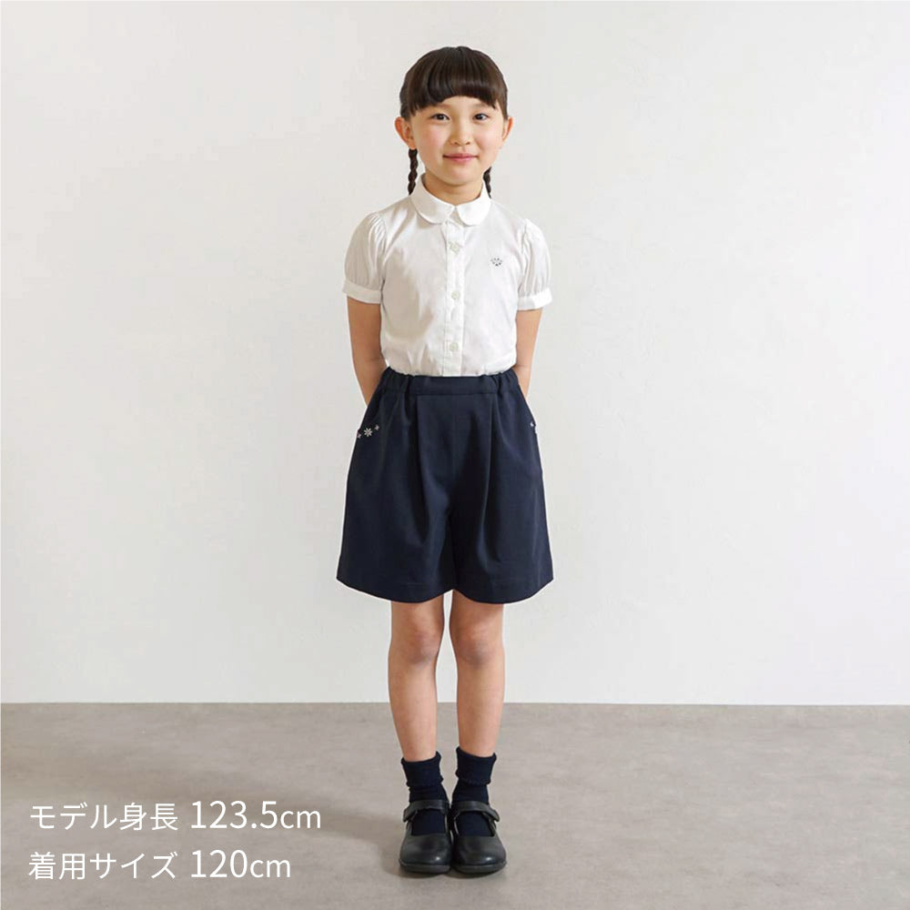 パフスリーブ半袖ブラウス 100cm  / ギフト包装不可