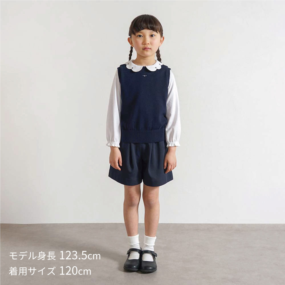 お受験服 フラワーカラー長袖ブラウス 90cm・100cm・110cm・120cm