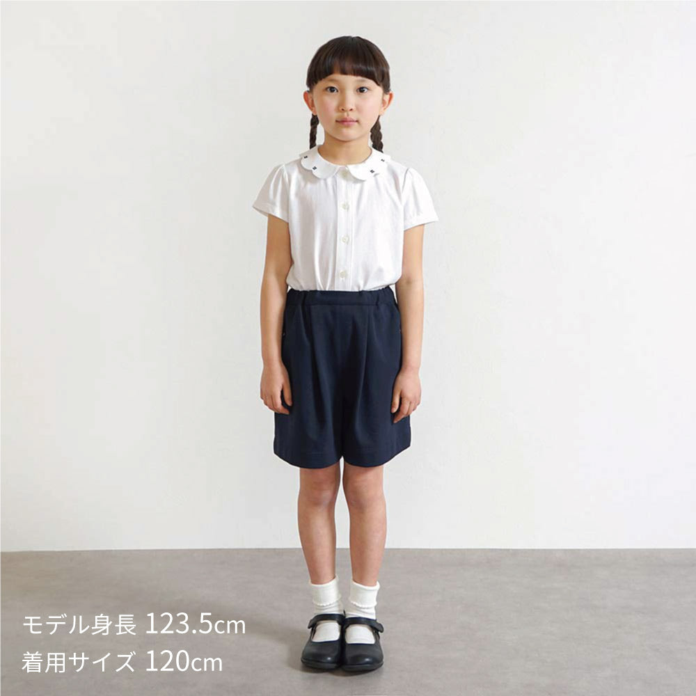 お受験服 フラワーカラー半袖ブラウス 90cm・100cm・110cm・120cm