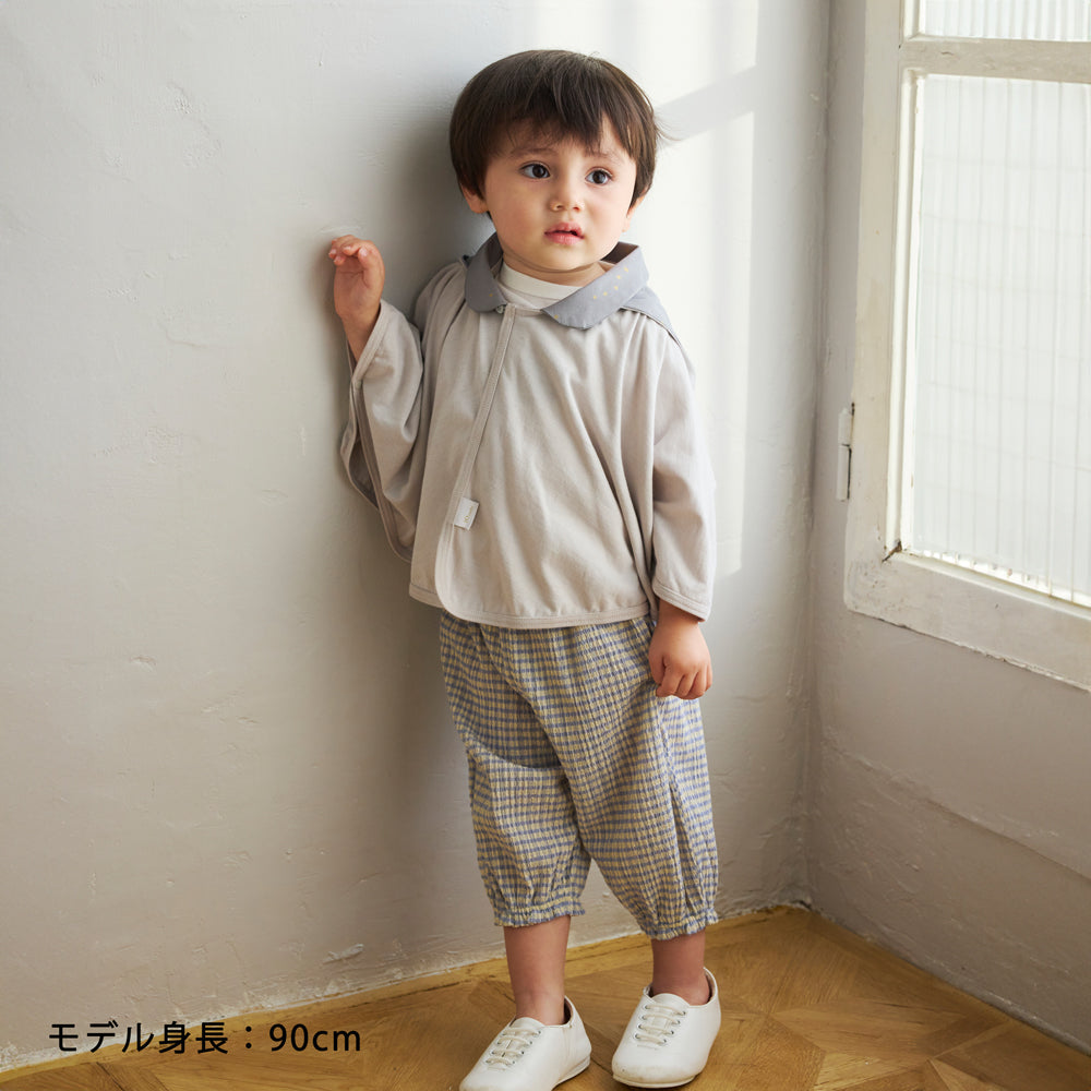 UVカット ベビーマント グレー (新生児～100cm頃まで)