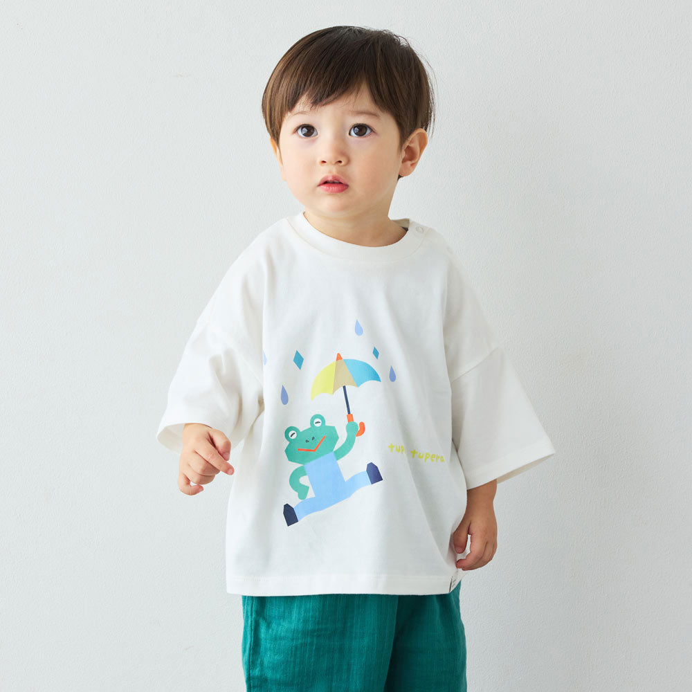 tupera tupera 親子Tシャツ(キッズ) オフホワイト 80-90cm