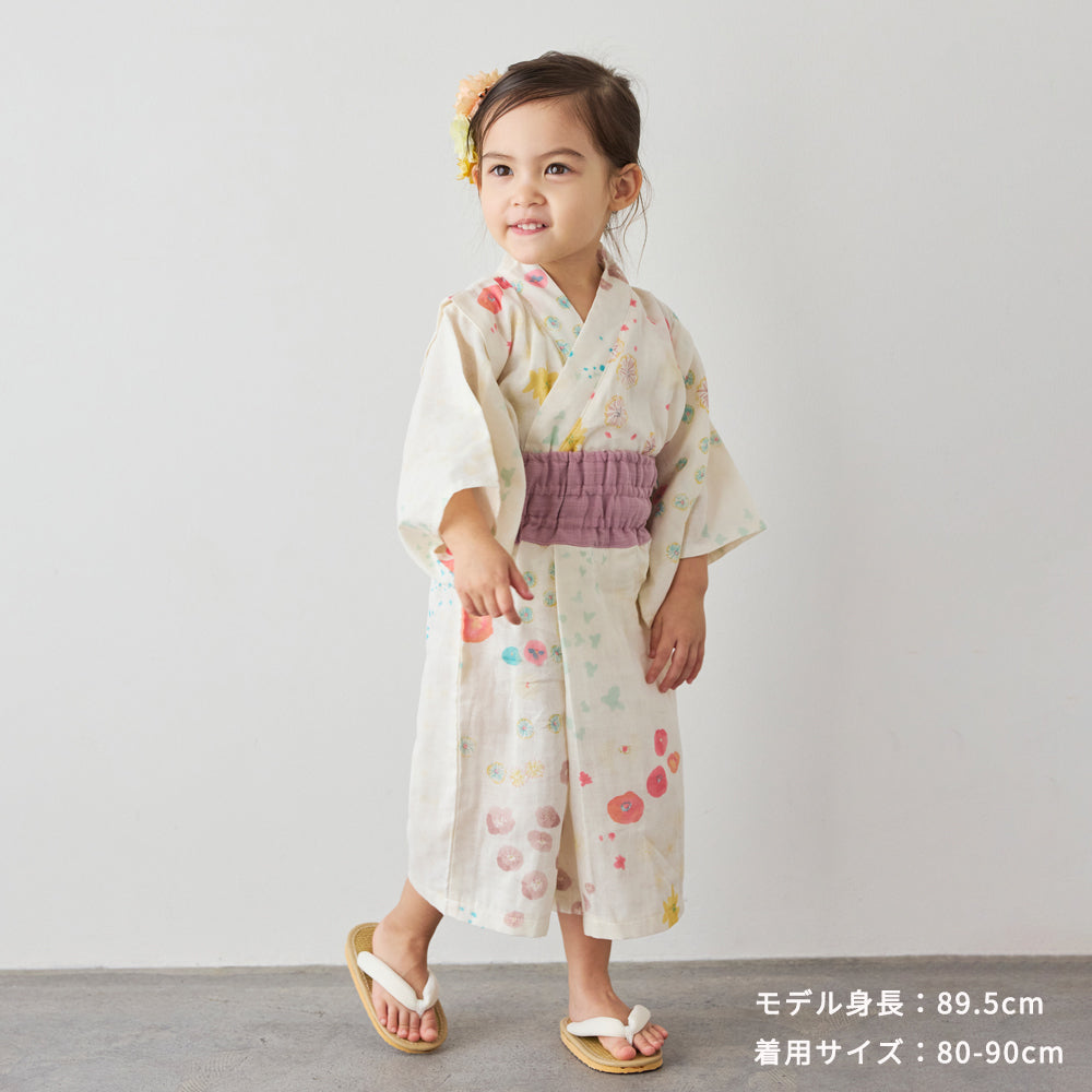 浴衣セパレート アメザイク 80-90cm・90-100cm
