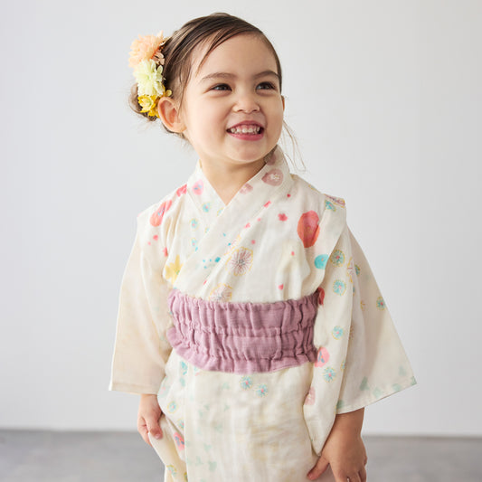 浴衣セパレート アメザイク 80-90cm・90-100cm