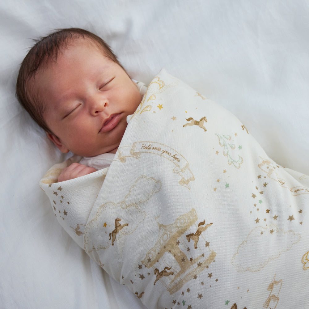 12月入荷予定 SWADDLE bamboo(スワドルバンブー)　メリーゴーランド / おくるみ