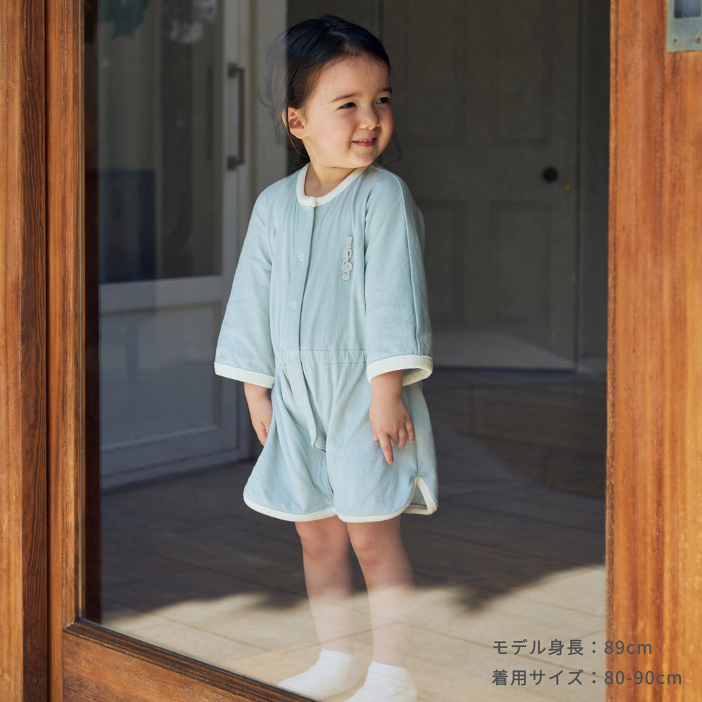 フェザーロンパース サックス 70-80・80-90cm