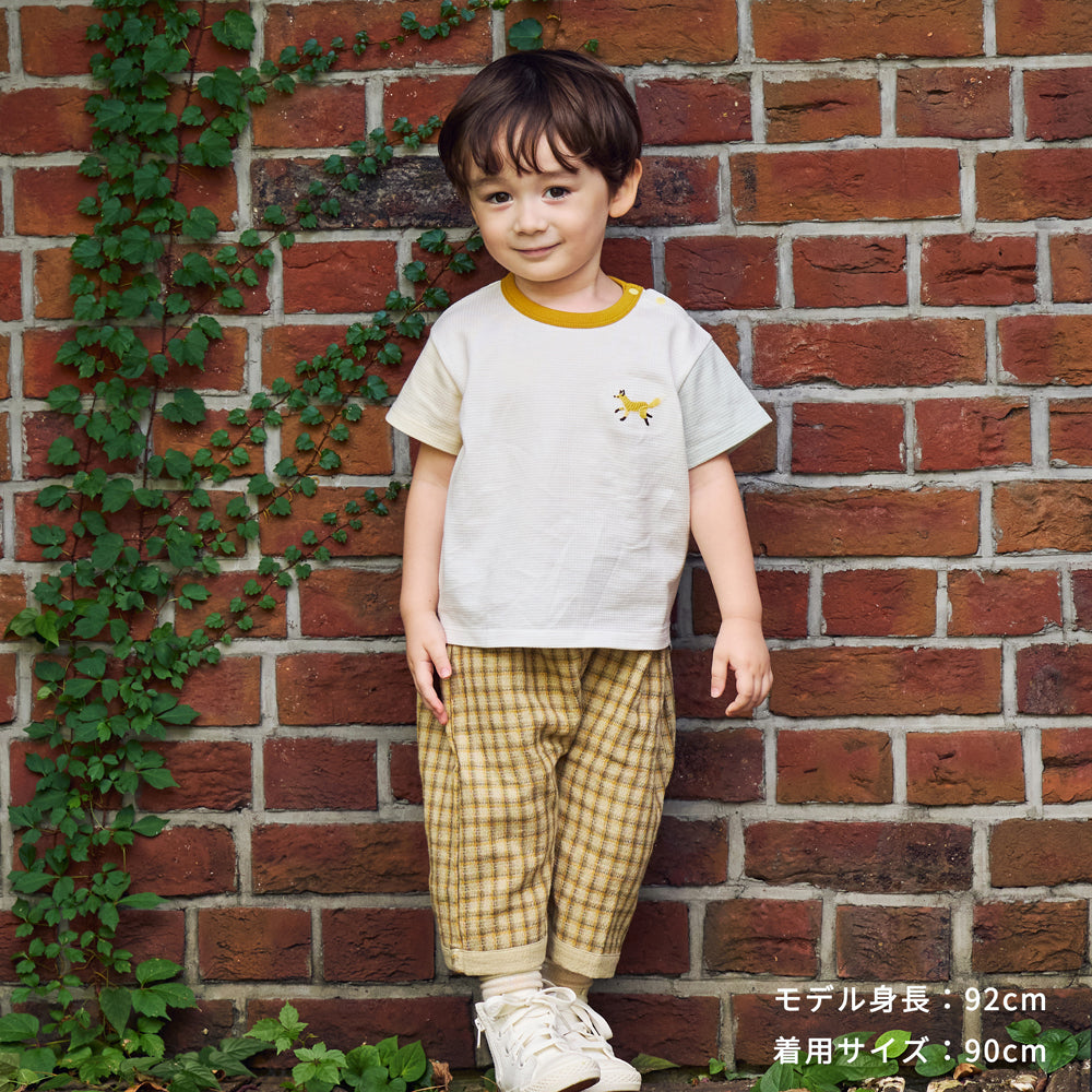 リバーシブルサルエルパンツ ブラウン 80・90・100・110cm