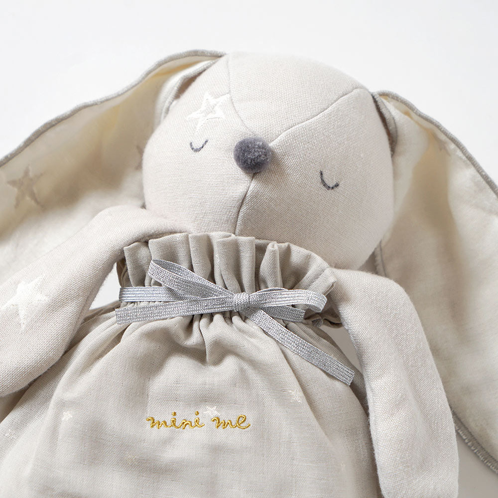 グレー mini me(ミニミー) ベビーブランケット ふくふくガーゼ(6重ガーゼ)