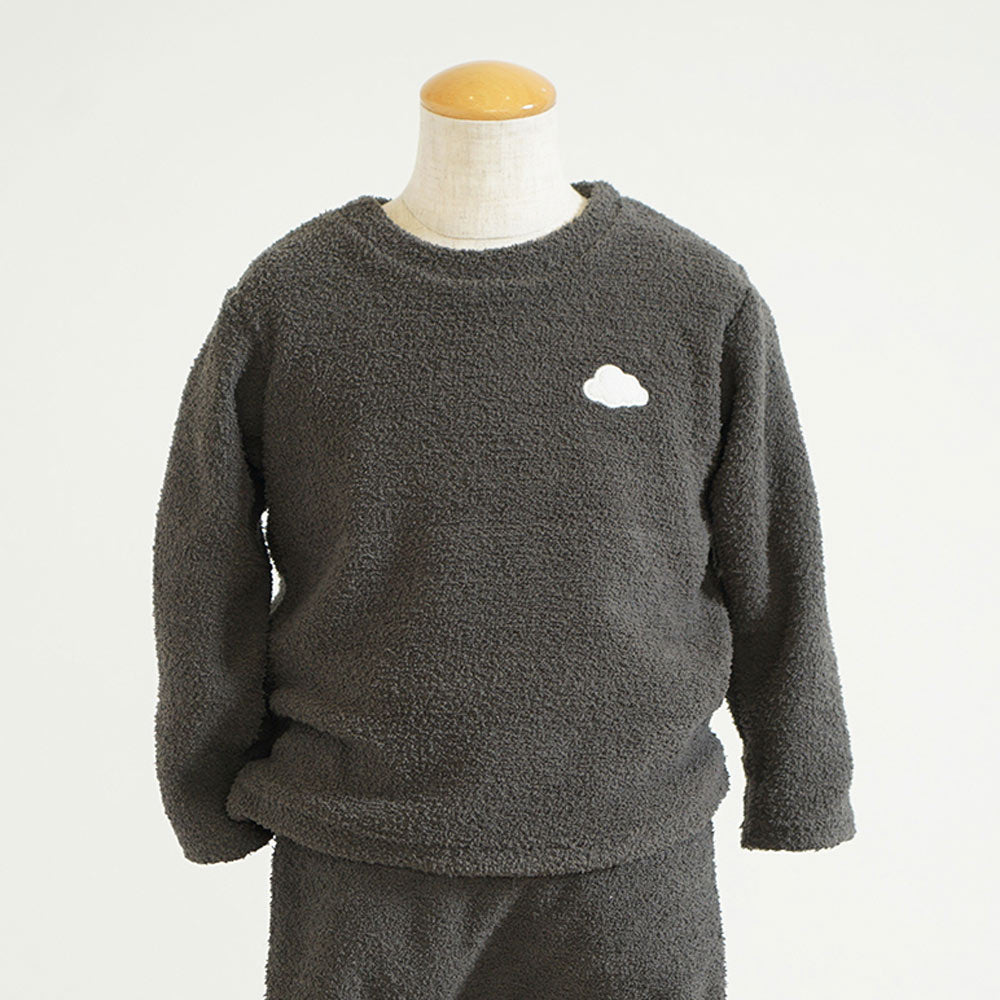 cloudマシュマロパイルプルオーバー チャコールグレー 80・90・100・110cm