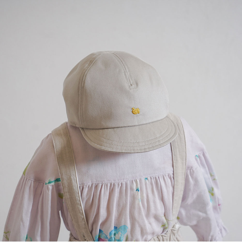 Bird刺繍 キャップ ライトグレー 頭回り 約44～48cm・約48～52㎝