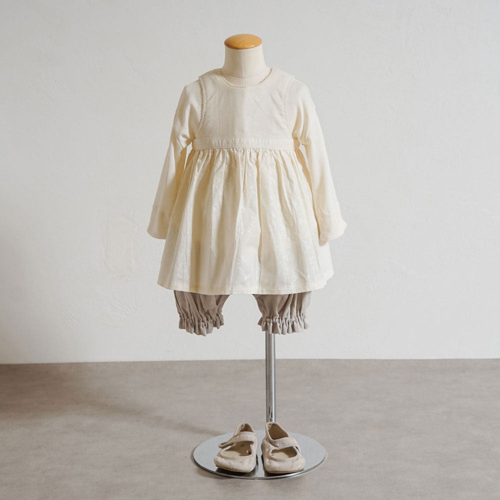 エプロンワンピース キナリ 70-90cm　 / ギフト包装不可