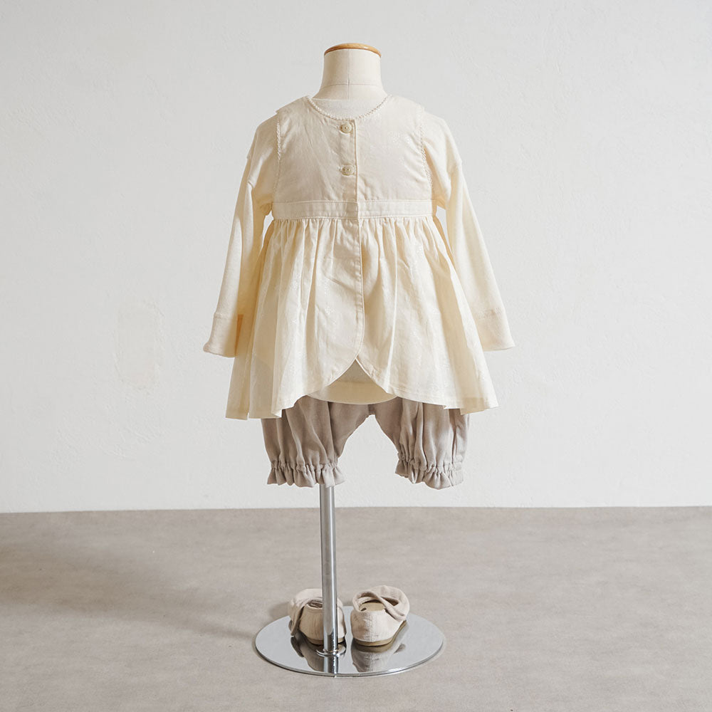 エプロンワンピース キナリ 70-90cm　 / ギフト包装不可