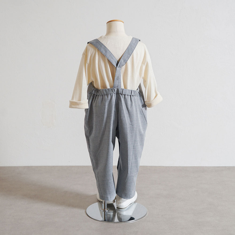 サロペット ライトグレー 70-80cm・80-90cm・90-100cm / ベビー服