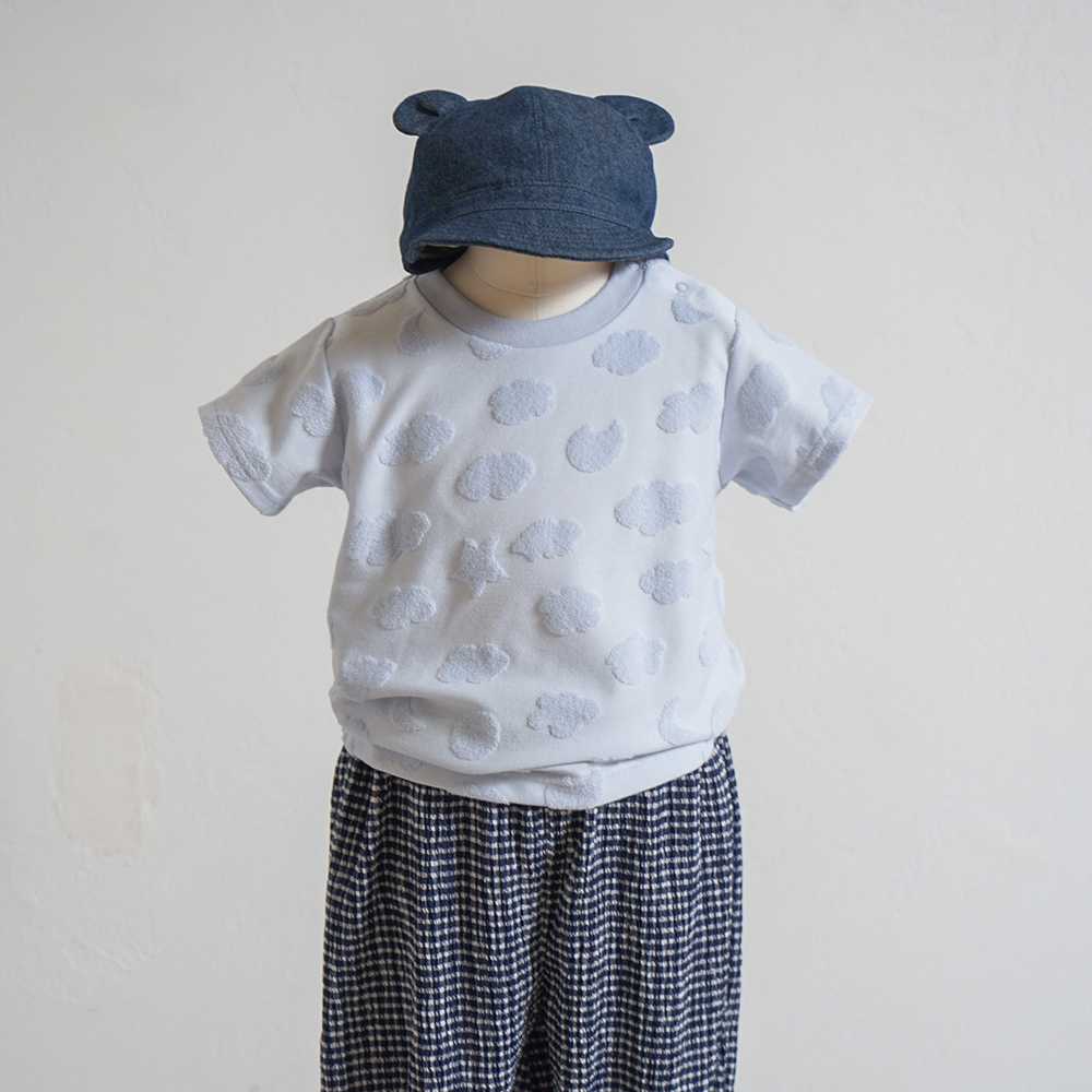 cloudパイル Tシャツ ライトブルー 80cm・90cm・100cm・110cm