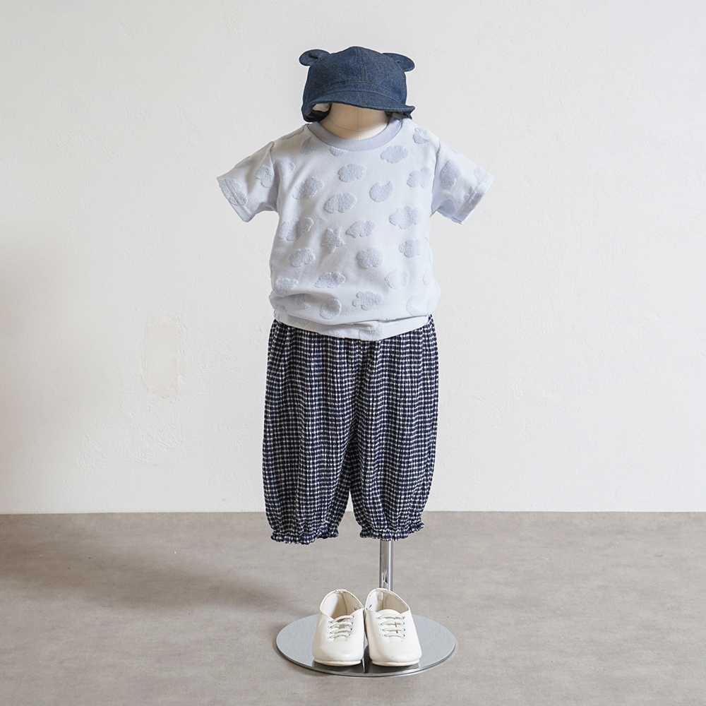 cloudパイル Tシャツ ライトブルー 80cm・90cm・100cm・110cm