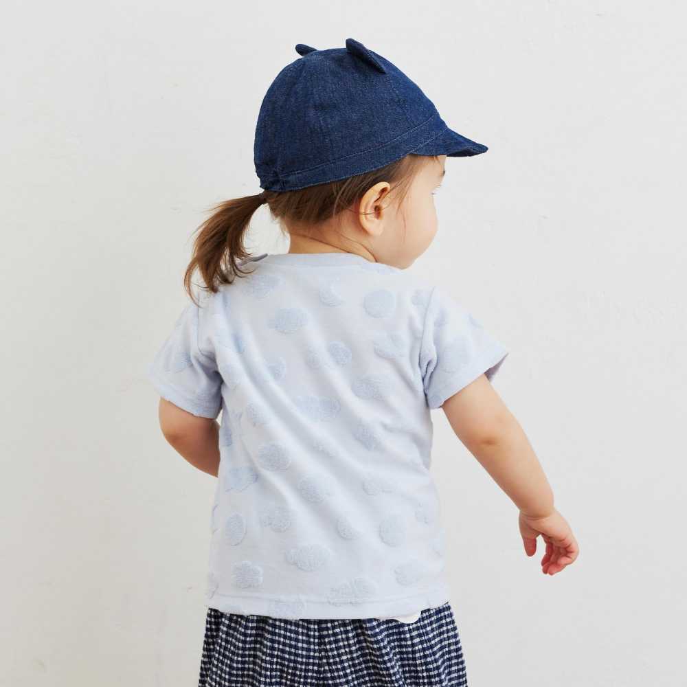cloudパイル Tシャツ  ペールピンク　80cm・90cm・100cm・110cm