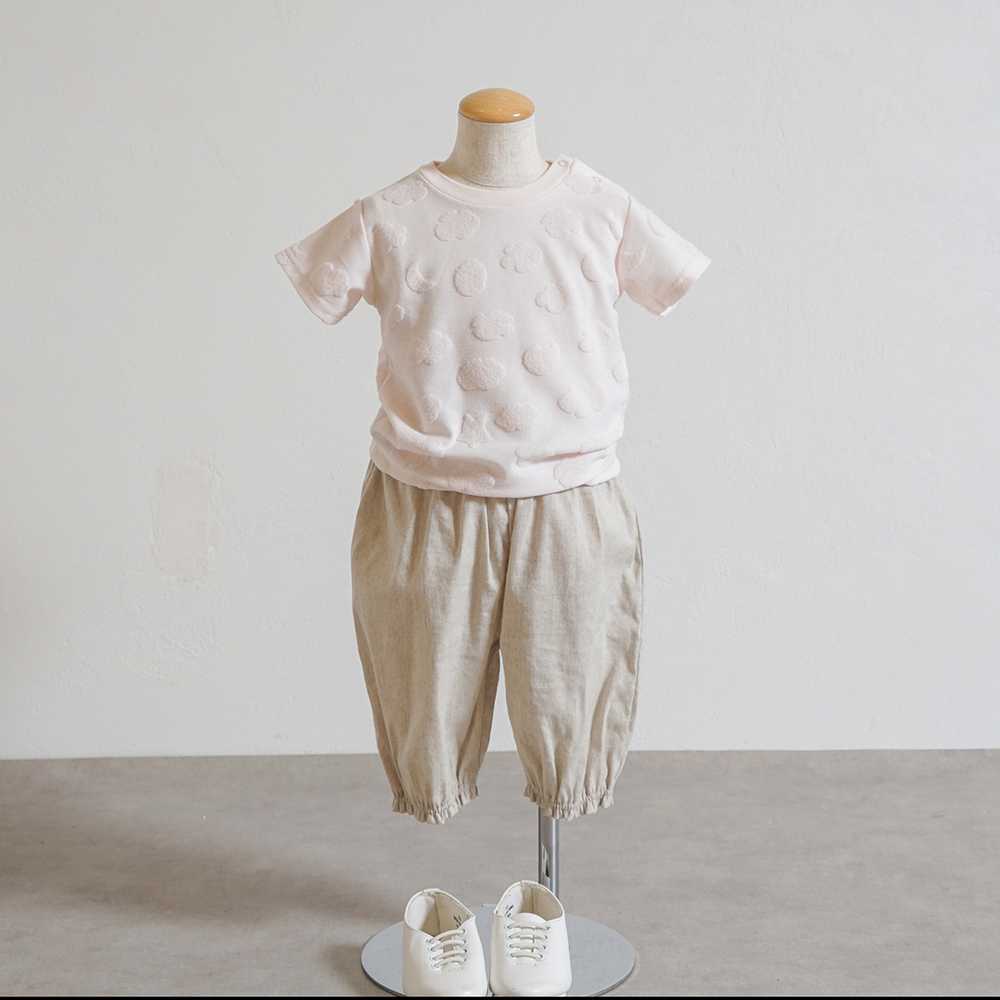 cloudパイル Tシャツ  ペールピンク　80cm・90cm・100cm・110cm