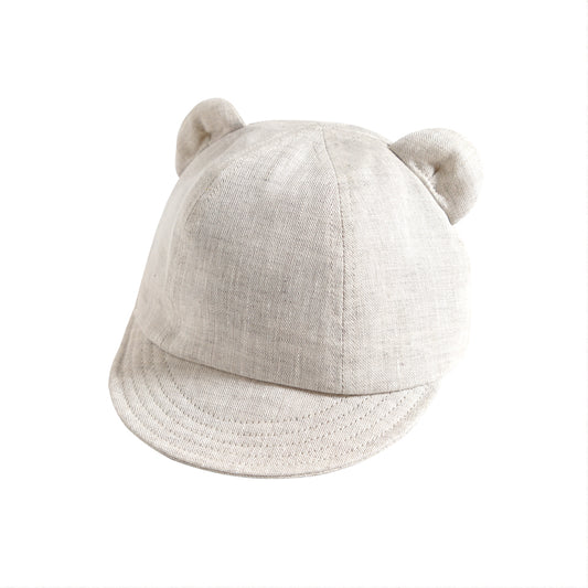 くま耳 キャップ ベージュ 頭囲44～48cm・頭囲48～52cm