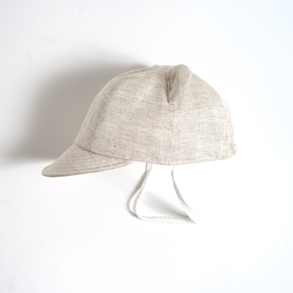 くま耳 キャップ ベージュ 頭囲44～48cm・頭囲48～52cm