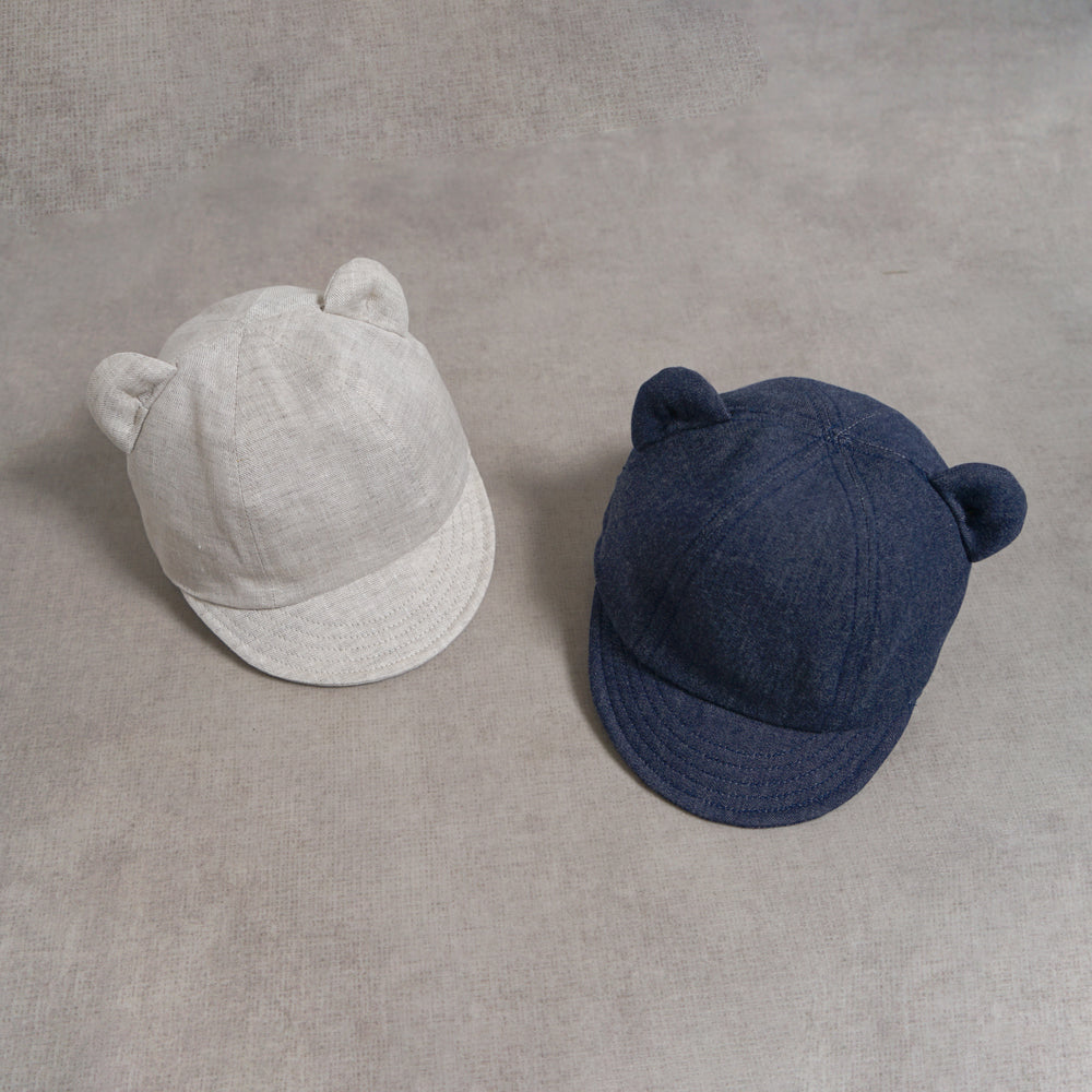 くま耳 キャップ ベージュ 頭囲44～48cm・頭囲48～52cm