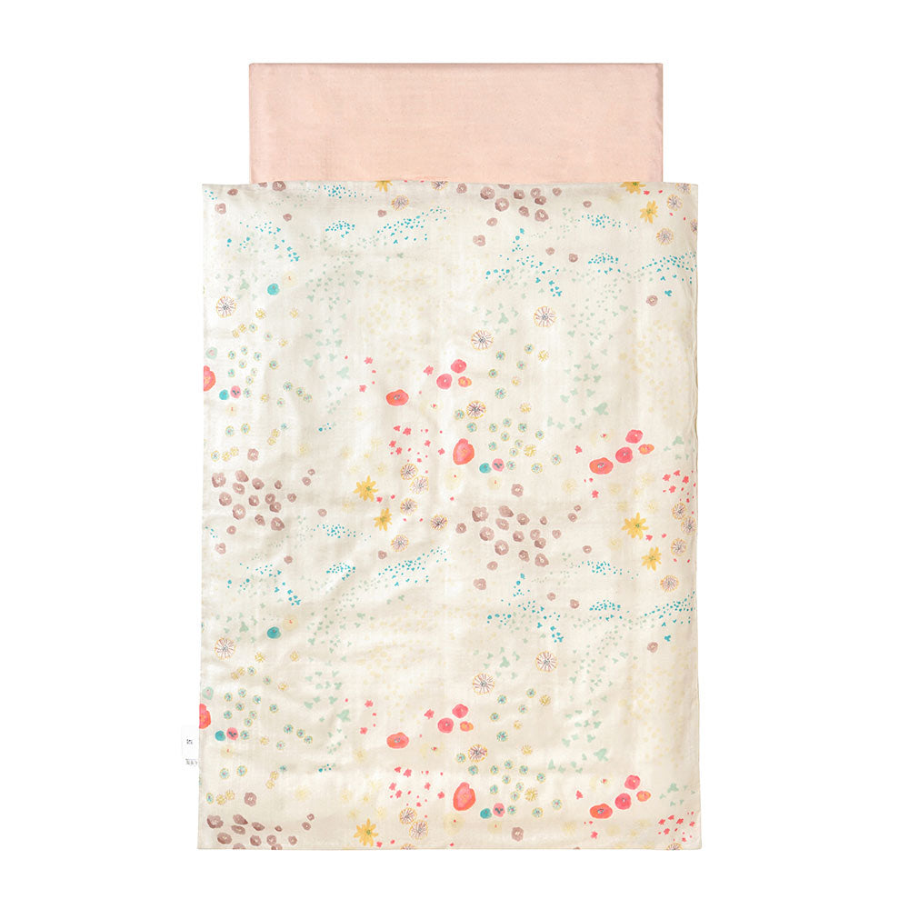 お昼寝布団セット　flower　選べるポータブルバッグ付き