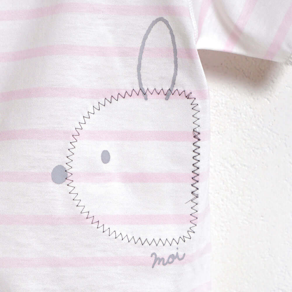 PATTO SATTO HADAGI うさぎ×ピンク 60-70cm  / ギフト包装不可