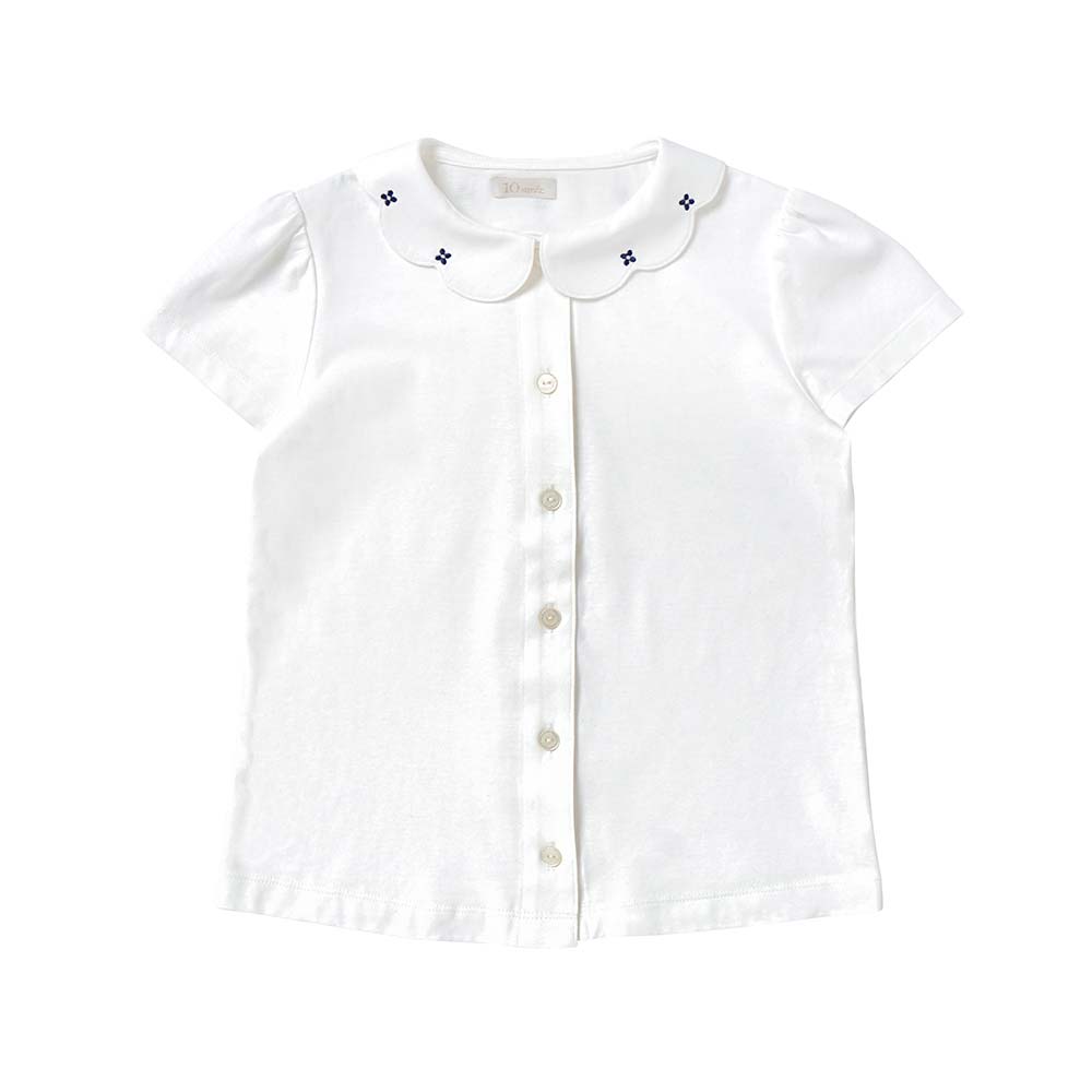お受験服 フラワーカラー半袖ブラウス 90cm・100cm・110cm・120cm