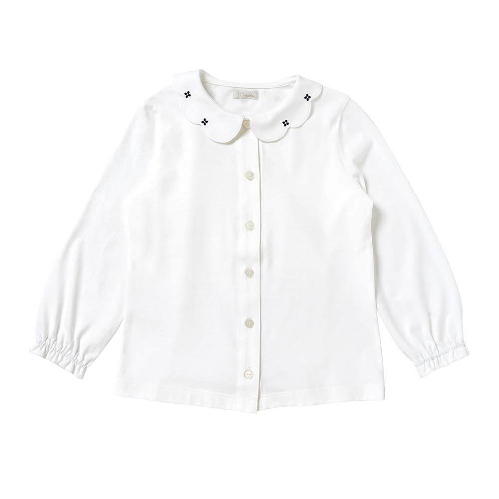 お受験服 フラワーカラー長袖ブラウス 90cm・100cm・110cm・120cm