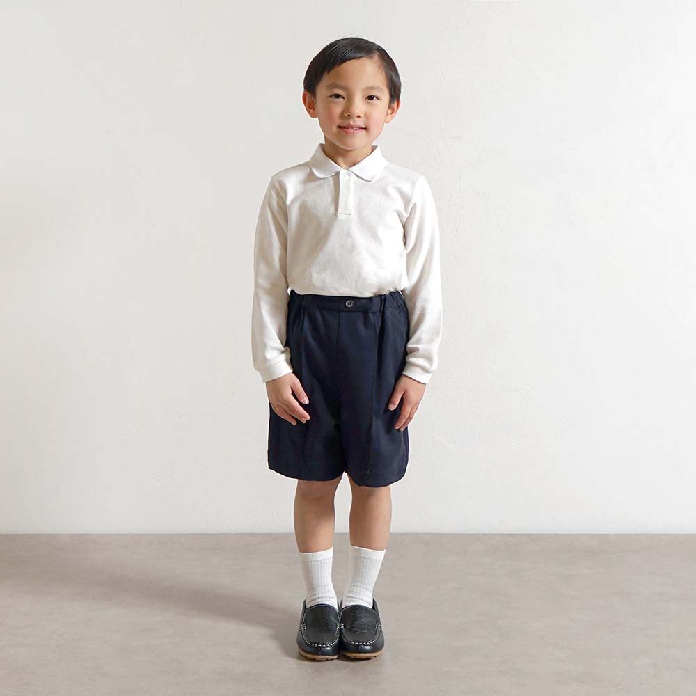 お受験服 ストレッチピンタックパンツ ネイビー 90cm・100cm・110cm・120cm