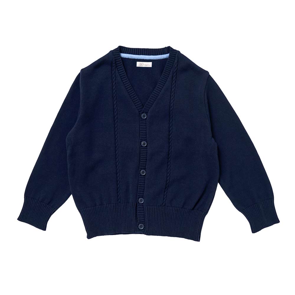 お受験服 Vネックカーディガン ネイビー 90cm・100cm・110cm・120cm