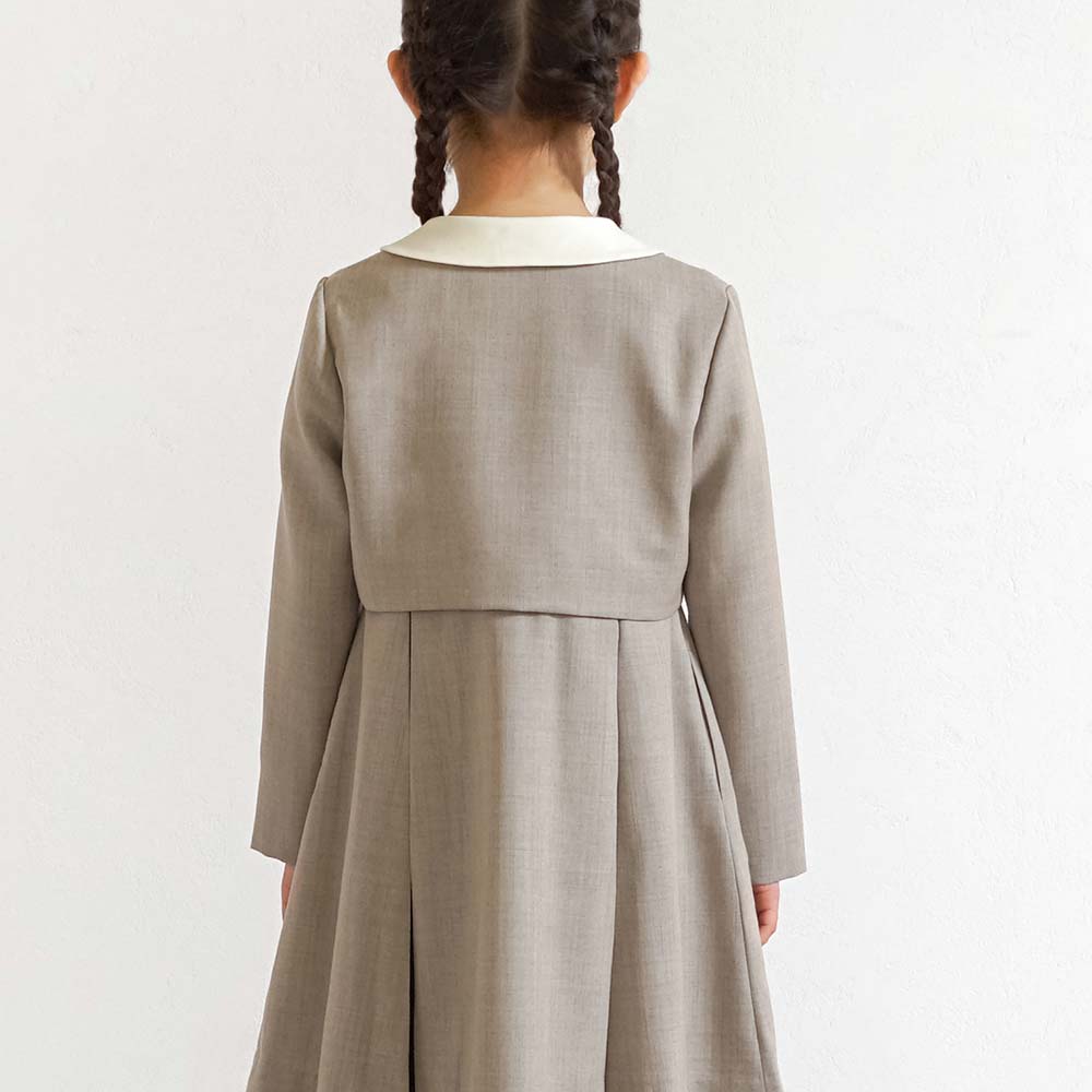 お受験服 ウールボレロ ベージュ 100cm・110cm・120cm