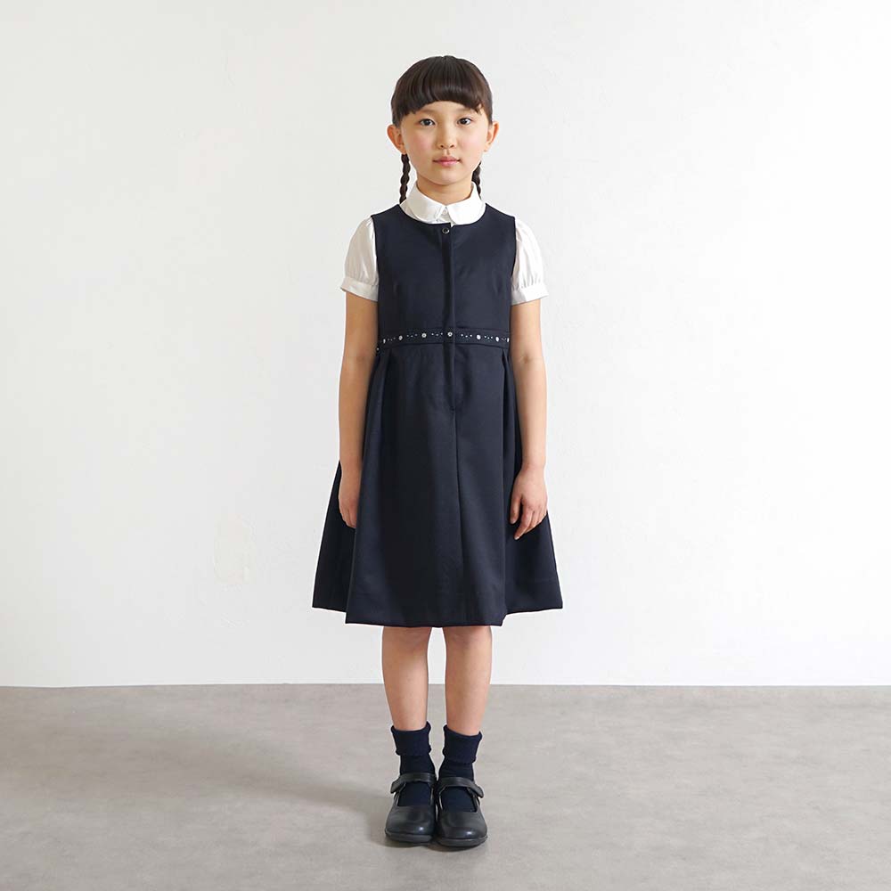 パフスリーブ半袖ブラウス 100cm  / ギフト包装不可