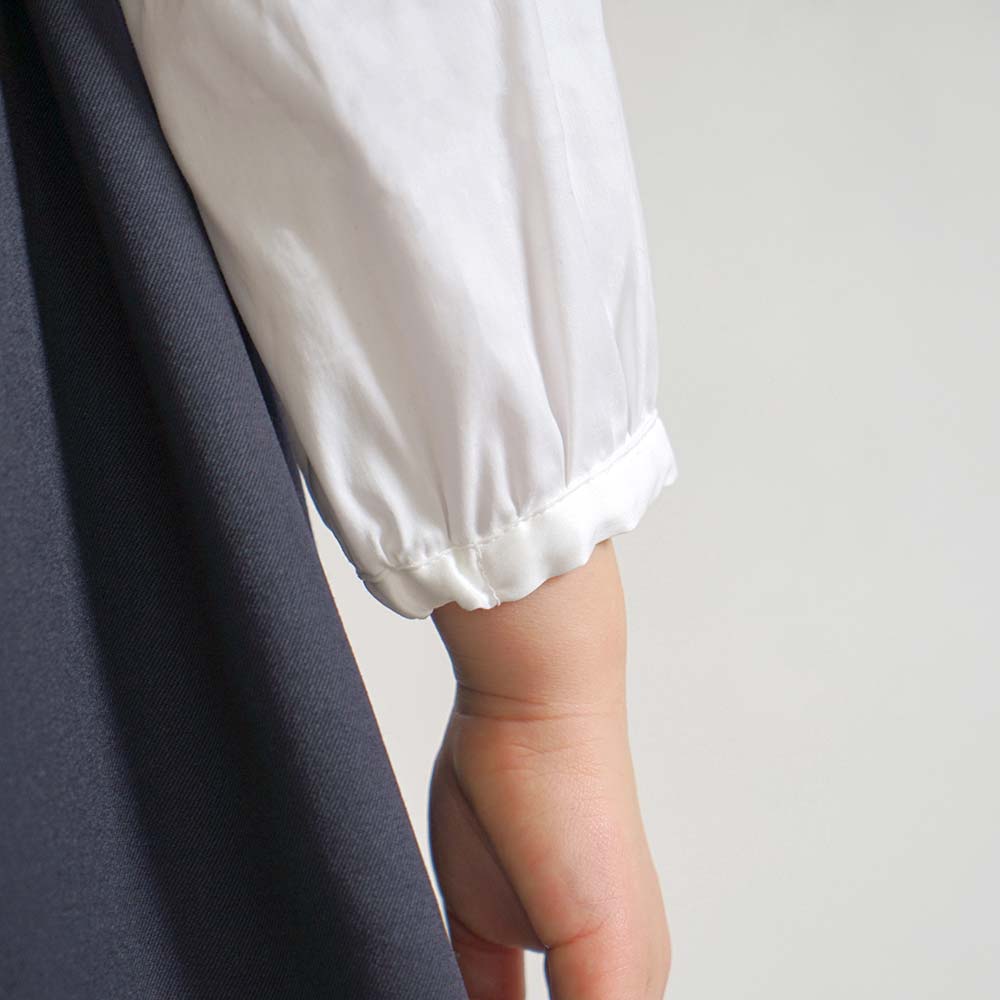 お受験服 パフスリーブ長袖ブラウス 100cm・110cm・120cm