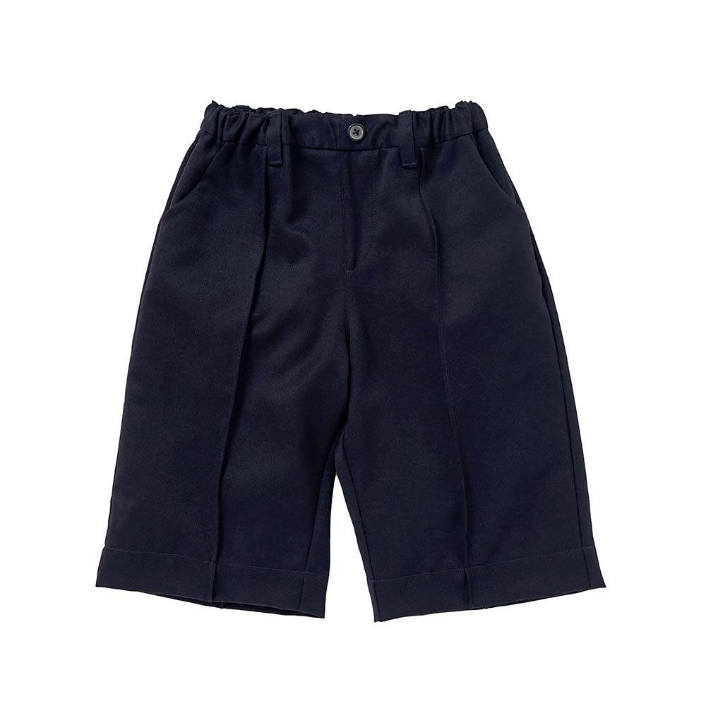 お受験服 ピンタックハーフパンツ ネイビー 100cm・110cm・120cm