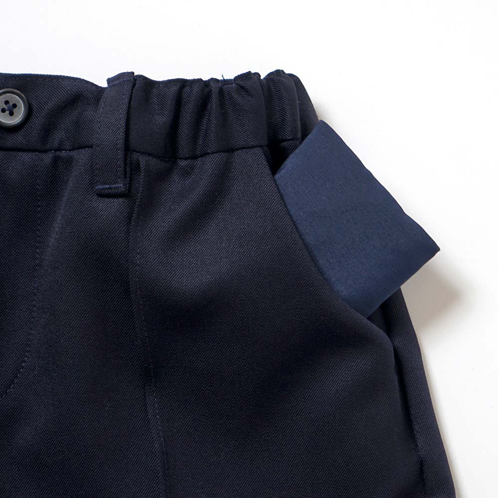 お受験服 ピンタックハーフパンツ ネイビー 100cm・110cm・120cm