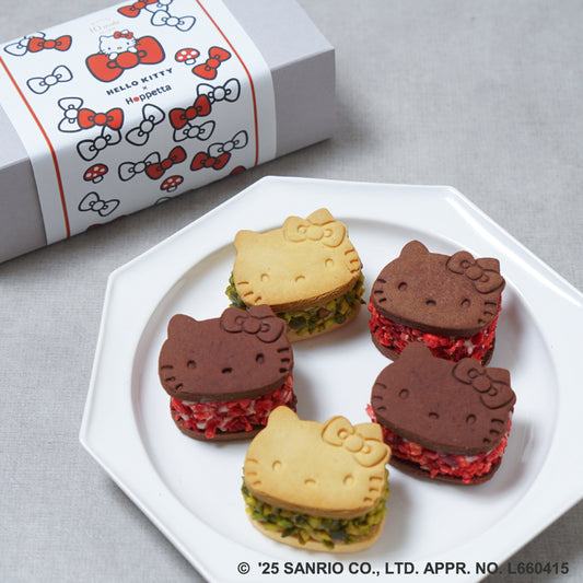【夏季限定】HELLO KITTY×Hoppetta クッキークリームサンド ギフト5個入り　◎