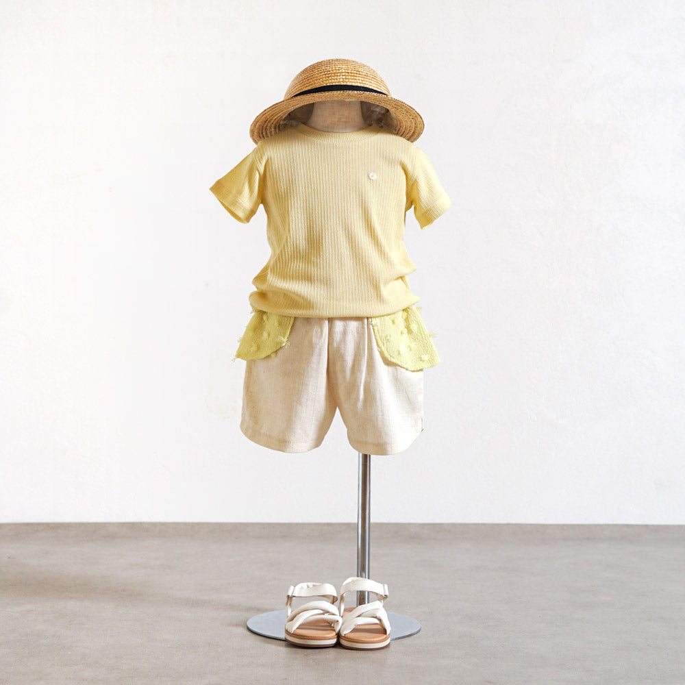 ポンポンショートパンツ イエロー 80・90・100cm