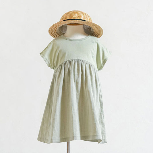 Edelweiss刺繍ワンピース グリーン 80・90・100cm / ベビー服