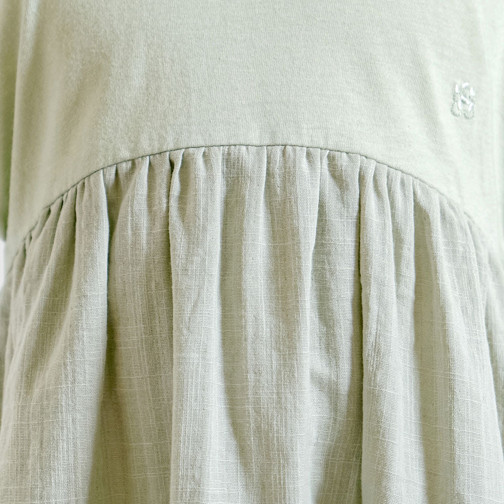 Edelweiss刺繍ワンピース グリーン 80・90・100cm