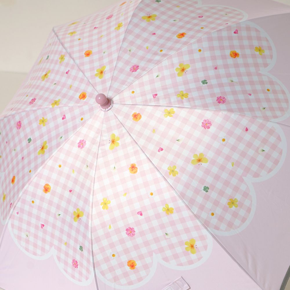 こども用傘(晴雨兼用) flower rain 45cm・50cm 日傘