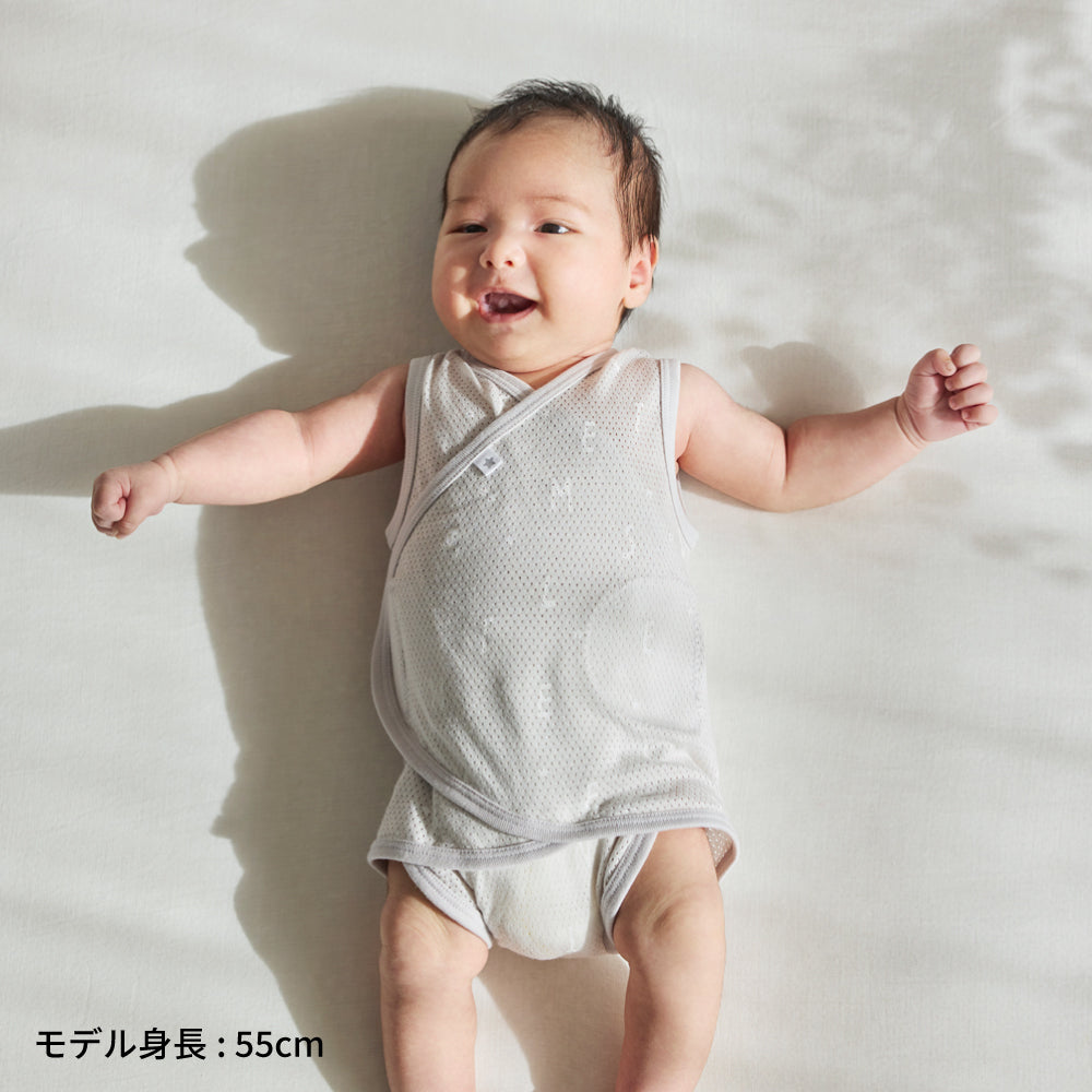 PATTO SATTO HADAGI コットンメッシュ グレー 50-60cm・60-70cm
